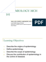 Epidemiology MCH 101