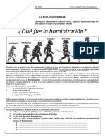 FICHA DE ACTIVIDADES #4 La Evolución Humana