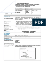 Lesson Plan in Mathematics 9