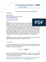 Molecular Modeling of Macroscopic Phase Changes 2 - Vapor Pressure Parameters