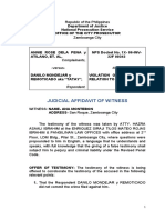 Judicial Affidavit of Witness ANA MONTEBON