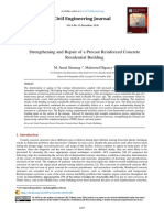 Civil Engineering Journal: Strengthening and Repair of A Precast Reinforced Concrete Residential Building