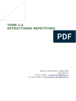 Tema 1.4. - Estructuras - Repetitivas (Pseudocódigo)