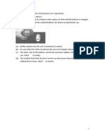 Electrostatics To Domestic Circuit (Pear) Set 1 (Question)