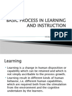 Basic Process in Learning and Instruction