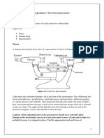 Experiment 3 - Prism Spectrometer