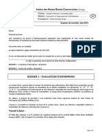 Examen de Contrôle 2013 - M1-Evaluation & Fusions (Enoncé Et Corrigé)