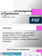 Diagnosis and Management of Hypertension
