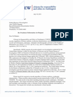 FOIA Request - CREW: FBI: Regarding The Department of Justice Investigation of Christine O'Donnell: 7/19/2011 - FBI FOIA Request