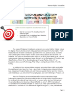 Chapter 2 - Constituional and Statutory Guarantees On Human Rights (Part 1)