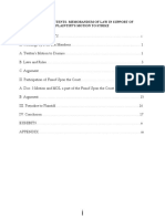 100.2 Plaintiff's Motion Strike - Memorandum of Law - Binder