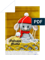 Raton Con Sombrero Amigurumi PDF Patron Gratis en Espanol