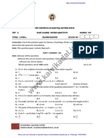 10th Maths Half Yearly Model Question Paper EM