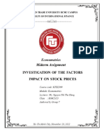 TCHE442 Tran Ngoc Anh Thu Factors Impact On Stock Price