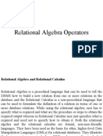 Relation Algebra Operation