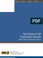 The Future of HR - Preliminary Results