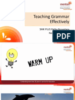 Trainer's Slides SMK Pelita Nusantara - Teaching Grammar Effectively