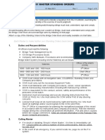 D-101 Master Standing Orders