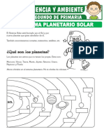 El Sistema Planetario Solar para Segundo de Primaria