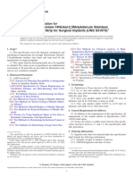 ASTM F139-08 Standard Specification For Wrought 18chromium 14nickel 2.5molybdenum Stainless Steel Sheet and Strip For Surgical Implantes