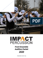 2020 IMPACT Percussion Front Ensemble Audition Packet