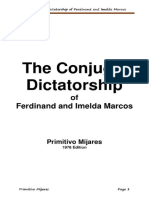 The Conjugal Dictatorship of Ferdinand and Imelda Marcos Primitivo Mijares