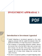 Unit-2 Investment Appraisal