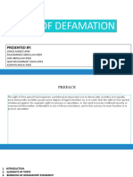 Law of Defamation Final