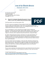 Request For Investigation Regarding Representative George Santos's Failure To File Timely, Accurate, and Complete Financial Disclosure Reports