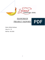 Project Report - Hangman