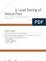 Dynamic Load Testing of Helical Piles 