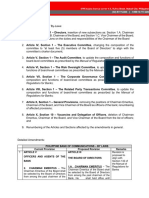 PBCOM By-Laws Table and Summary (Rev)