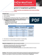 ASCIA Acute Management of Anaphylaxis Guidelines 2015