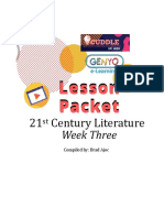 21st Century Lit Week 3 Module