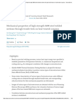 Mechanical Properties of High Strength S690 Steel Welded Sections Through Tensile Tests On Heat-Treated Coupons - ScienceDirect