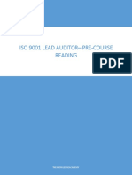 ISO 9001 Lead Auditor Pre-Course Reading