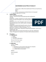 A Semi-Detailed Lesson Plan in Earthquakes and Faults