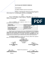 Deed of Sale of Sports Vehicle - Group11