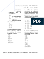 BANCO DE PREGUNTAS DE MATEMÁTICAS 2DO Trim 6to Sec