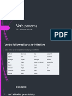 Verb Patterns - Slides