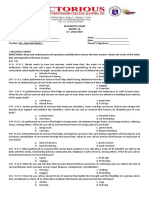 Diagnostic Exam Mapeh 10