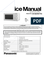 Panasonic nn-sm255w FDG Microwave Oven SM