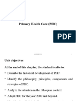 Primary Health Care (PHC) : 1 HSMMRB-2011