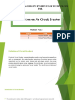 Presentation On Air Circuit Breaker: Vidhyavardhini Institute of Technolofy PAL