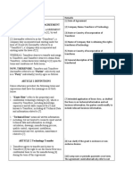 23 - Tech Transfer Agreement