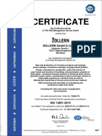 Zertifikat ISO 14001 Umweltmanagement en