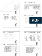 Quiz 1. Choose and Circle. Quiz 3. Write Some or Any