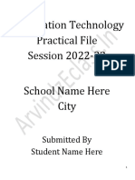 Information Technology Practicle File PDF