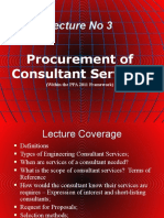 Lec 3 SC 430 - Procurement of Consultants