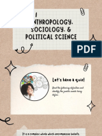 Anthropology, Sociology, Political Science PDF